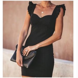 Black body-con mini dress from Vici. Size Medium